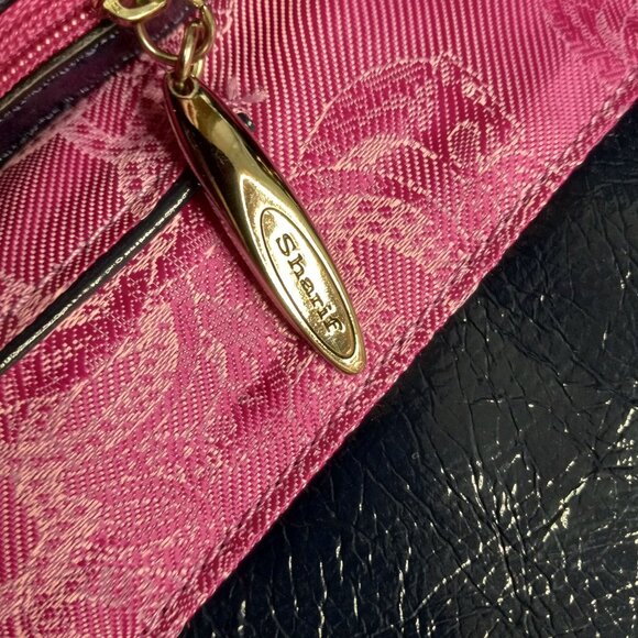 Omar Sharif Tote Bag Tie Dye Large Patent Leather Pockets Dual Handles Colorful - Picture 11 of 15